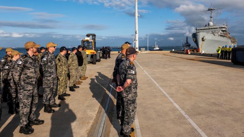 USS Emory S. Land Arrives at HMAS Stirling.