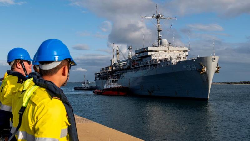 USS Emory S. Land Arrives at HMAS Stirling.