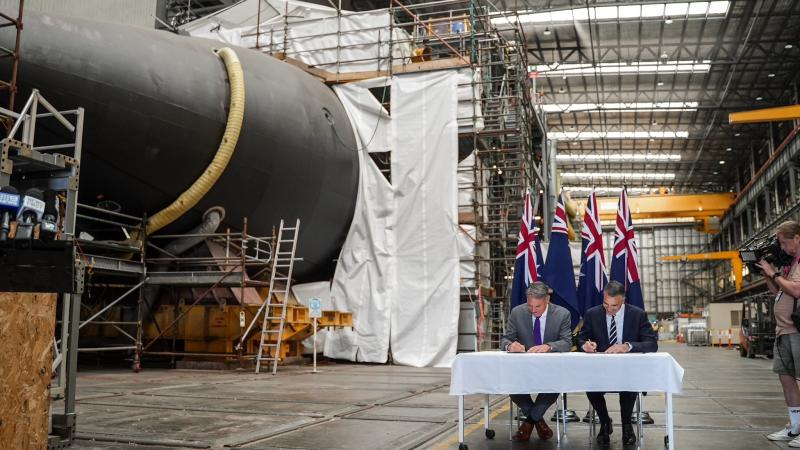 Deputy Prime Minister and Minister for Defence, The Hon Richard Marles MP, and Premier of South Australia, Peter Malinauskas MP, formalised a land exchange agreement at Osborne, South Australia, on 10 November 2023 to secure a site for the construction of Australia’s next-generation conventionally-armed, nuclear-powered submarines at Osborne Naval Shipyard.