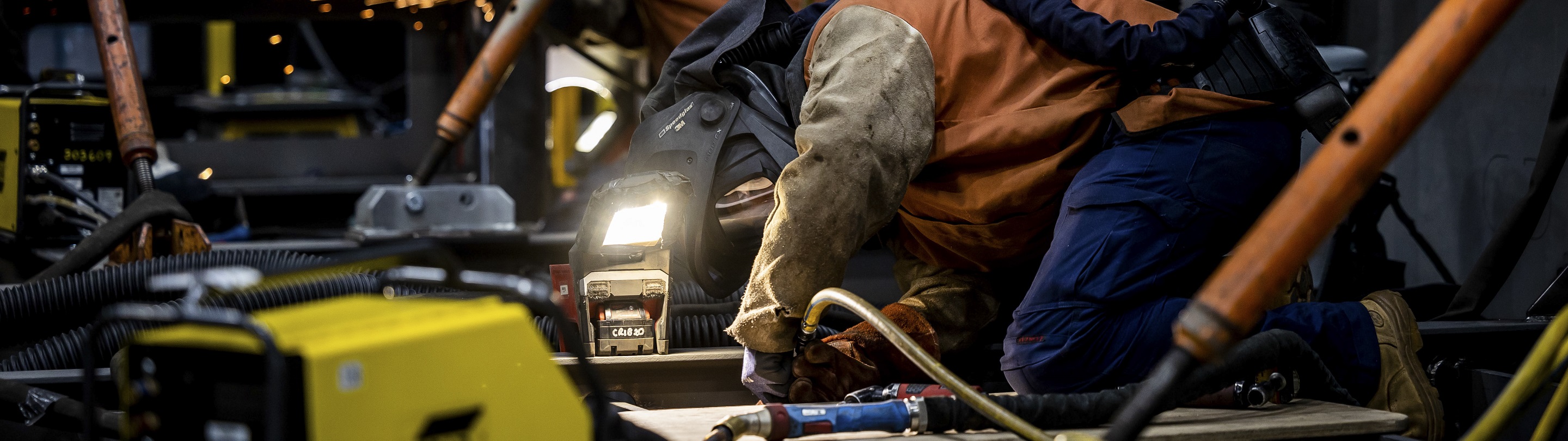 Person working with machinery