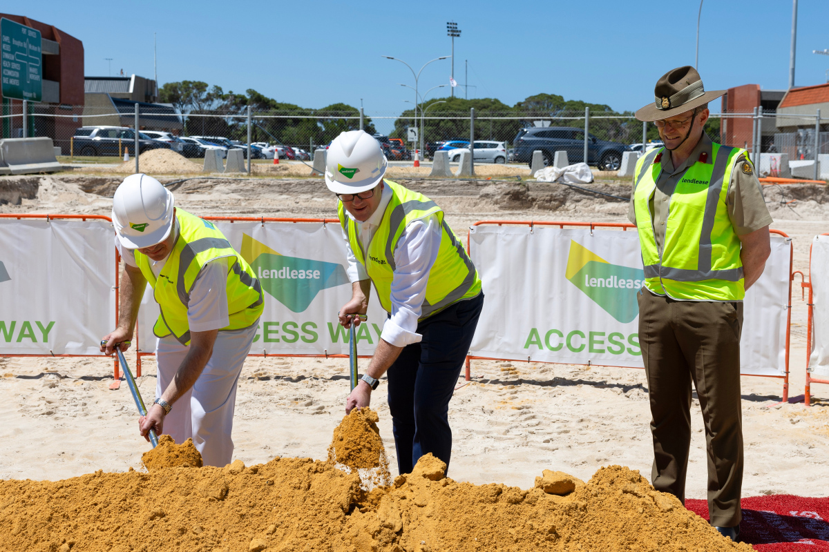 Commencement of construction on the new Submarine Training Centre at HMAS Stirling