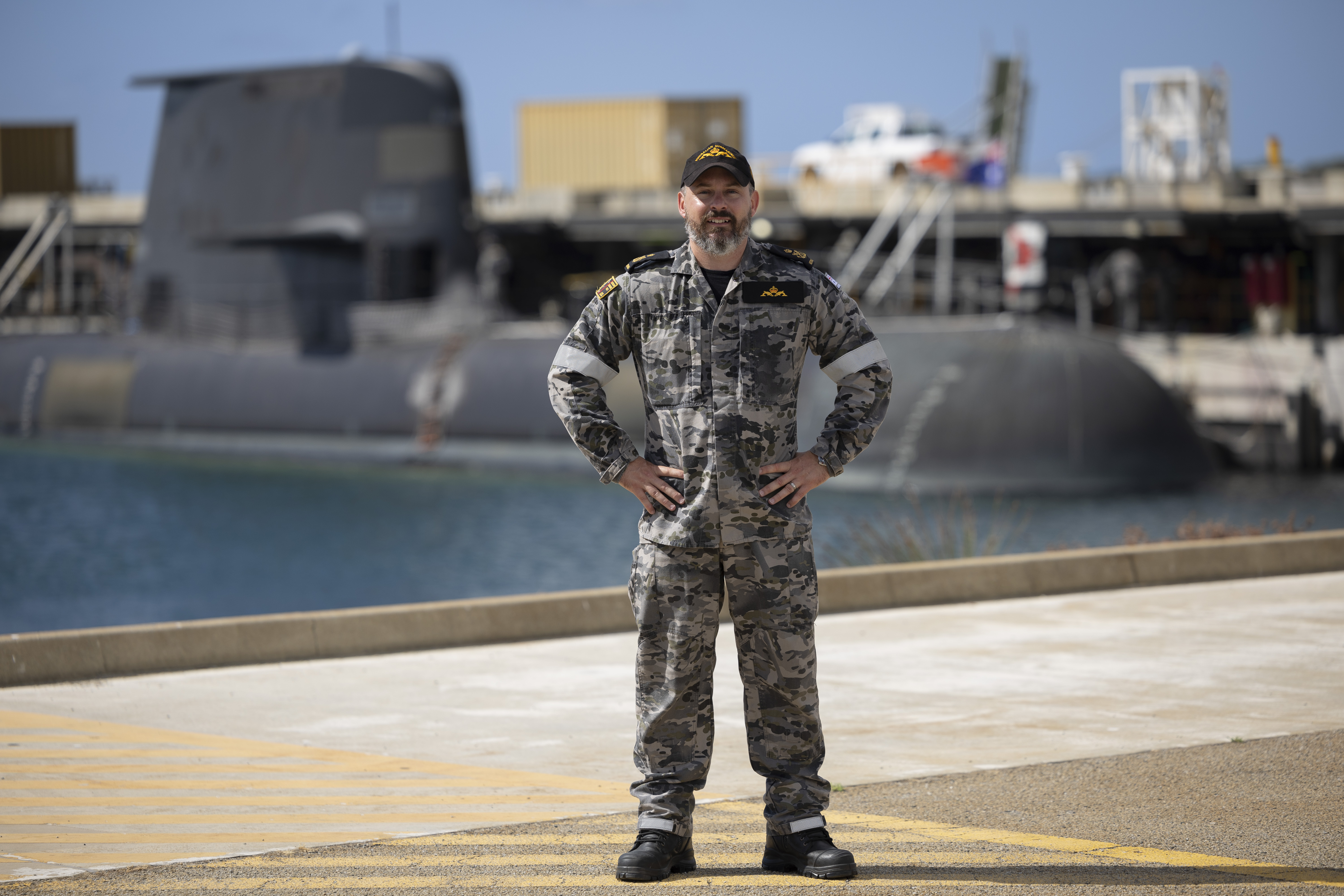 Petty Officer Mark has been awarded a Conspicuous Service Medal in the Australia Day honours for his rescue of a fellow submariner. Photo: Able Seaman Zac Dingle